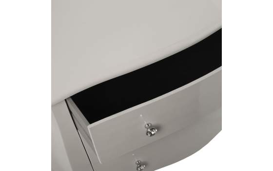 Comoda Dormitorio 3 Cajones Blanca Clasica Serie Acatts