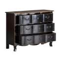 Comoda Dormitorio 3 Cajones Retro Vintage Serie Zenica