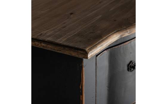 Comoda Dormitorio 3 Cajones Retro Vintage Serie Zenica