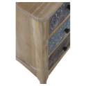 Comoda Dormitorio 3 Cajones tallados colores Serie Mediant