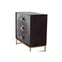 Comoda Dormitorio 3 Cajones Tallados Estilo Etnico Serie Aixis