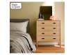 Comoda Dormitorio Actual 4 Cajones Color Roble Albada