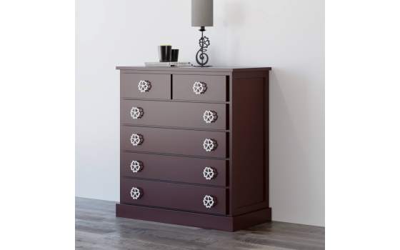 Comoda Dormitorio Actual 6 Cajones Colores Serie Galatea Comoda Dormitorio Actual 6 Cajones Colores Serie Galatea
