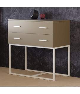 Comoda Dormitorio Actual Forja y Madera Serie Venecia