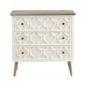 Comoda Dormitorio Blanco Actual 2 Cajones 2 Puertas Arpentis
