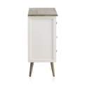 Comoda Dormitorio Blanco Actual 2 Cajones 2 Puertas Arpentis