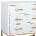 Comoda Dormitorio en Blanco 3 Cajones - Serie Alech