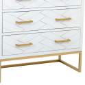 Comoda Dormitorio en Blanco 3 Cajones - Serie Alech