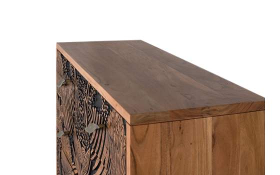 Comoda Dormitorio Madera 3 Cajones Tallados Etnico Daersin Comoda Dormitorio Madera 3 Cajones Tallados Etnico Daersin