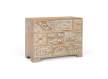 Comoda Dormitorio Madera Mango 10 Cajones Decorados Avriut