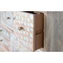 Comoda Dormitorio Madera Mango 10 Cajones Decorados Avriut