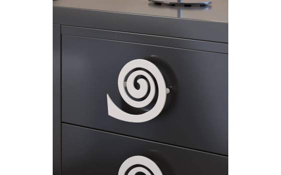 Comoda Dormitorio Moderno 3 Cajones Colores Serie Hellen