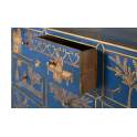 Comoda Dormitorio Oriental 9 Cajones Decorados Serie Arfian