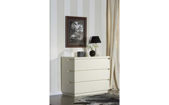 Comoda Dormitorio Original Estilo Colonial 3 Cajones Serie Ansty