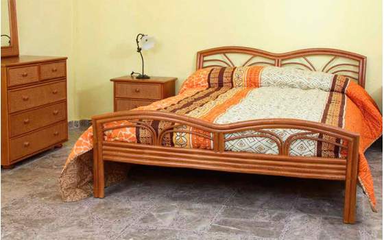 Comoda Dormitorio Rattan Mimbre 5 Cajones Serie Atains