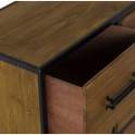 Comoda Dormitorio Rustica Industrial 6 Cajones Serie Faranta