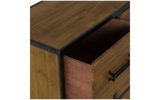 Comoda Dormitorio Rustica Industrial 6 Cajones Serie Faranta