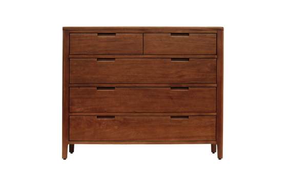 Comoda Estilo Colonial con 5 Cajones Serie Oporto