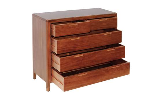 Comoda Estilo Colonial con 5 Cajones Serie Oporto