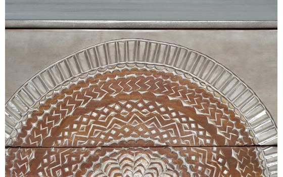 Comoda Etnica oriental 3 Cajones Serie Wood Mandala