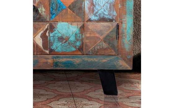 Comoda Industrial Vintage Madera Mango Serie Diamante