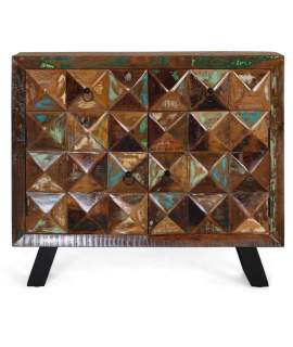 Comoda Industrial Vintage Madera Mango Serie Diamante