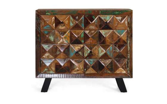 Comoda Industrial Vintage Madera Mango Serie Diamante