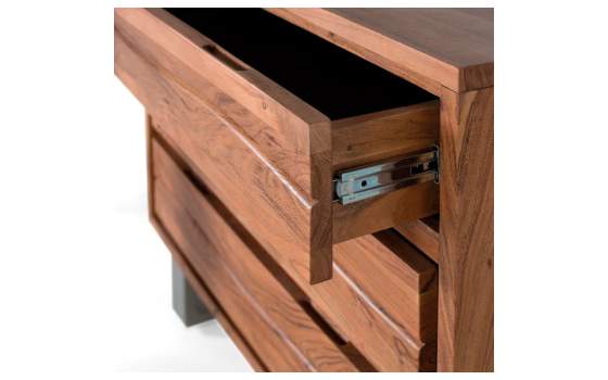 Comoda Indutrial Moderna 3 Cajones Serie Aratany