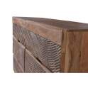 Comoda Madera Maciza Acacia 6 Cajones Labrados Serie Alvird