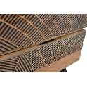 Comoda Madera Maciza Acacia 6 Cajones Labrados Serie Alvird