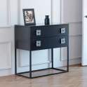 Comoda Moderna 2 Cajones  Patas Metal Altas Serie Lina Comoda Moderna 2 Cajones  Patas Metal Altas Serie Lina