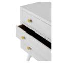 Comoda Moderna 3 Cajones Color Blanco Decape Abrezo