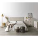 Comoda Moderna 3 Cajones Color Blanco Decape Abrezo
