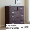 Comoda Moderna 6 Cajones 9 Colores modelo Alexia