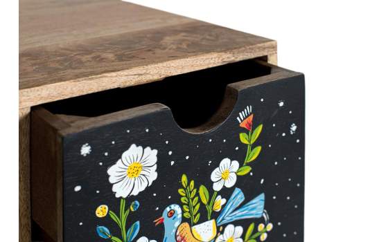 Comoda Oriental 14 Cajones Decorados en Colores Alverit