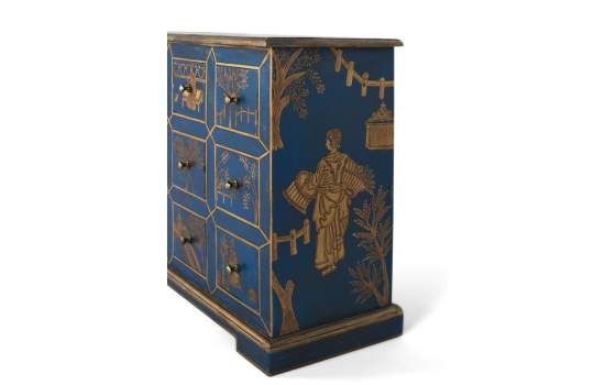 Comoda Oriental China 9 Cajones Pintados a Mano Serie Dalian