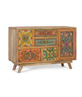 Comoda Oriental Decorada Diseño Florales Serie Tayina