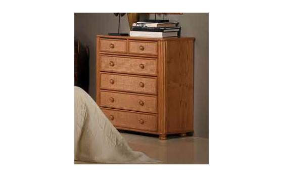 Comoda  Rattan y Madera de Embero
