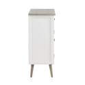 Comoda Recibidor Blanco Actual 2 Cajones 2 Puertas Arpentis