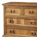 Comoda Rustica 4 Cajones Madera Maciza de Pino