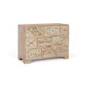 Comoda Rustica con Incrustaciones 10 Cajones - Serie Avriut