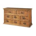 Comoda Rustica Grande 8 Cajones Madera Maciza de Pino