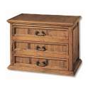 Comoda Rustica Mejicana 3 Cajones Madera Maciza de Pino