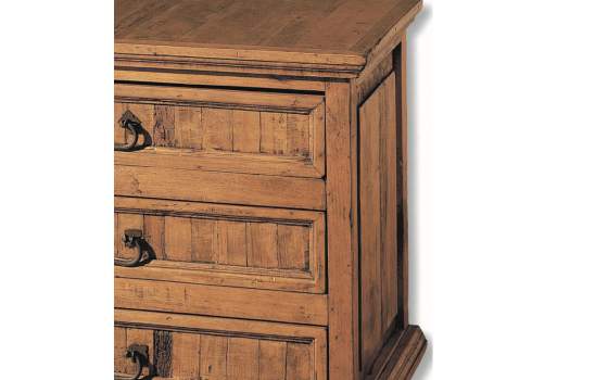 Comoda Rustica Mejicana 3 Cajones Madera Maciza de Pino