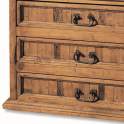 Comoda Rustica Mejicana 3 Cajones Madera Maciza de Pino