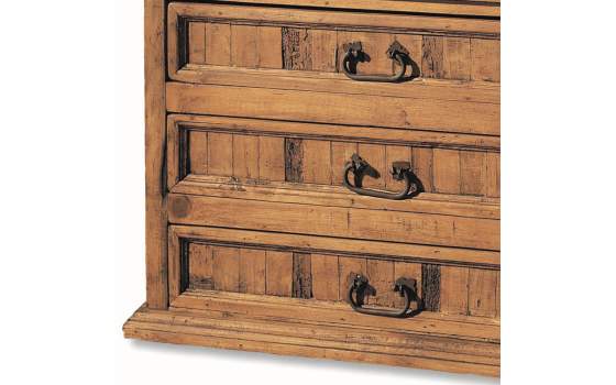 Comoda Rustica Mejicana 3 Cajones Madera Maciza de Pino