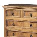 Comoda Rustica Mejicana 5 Cajones Madera Maciza de Pino