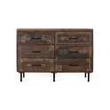 Comoda Rustica Oriental 6 Cajones - Serie Agarden