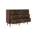 Comoda Rustica Oriental 6 Cajones - Serie Agarden