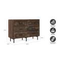 Comoda Rustica Oriental 6 Cajones - Serie Agarden